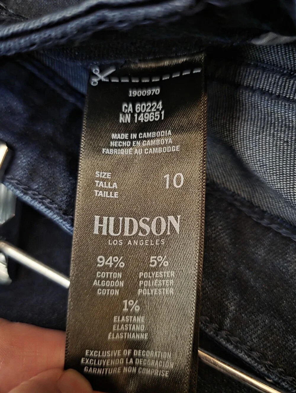 Hudson Jeans High Rise Straight Leg Dark Wash Stretch New With Tags  Size 10